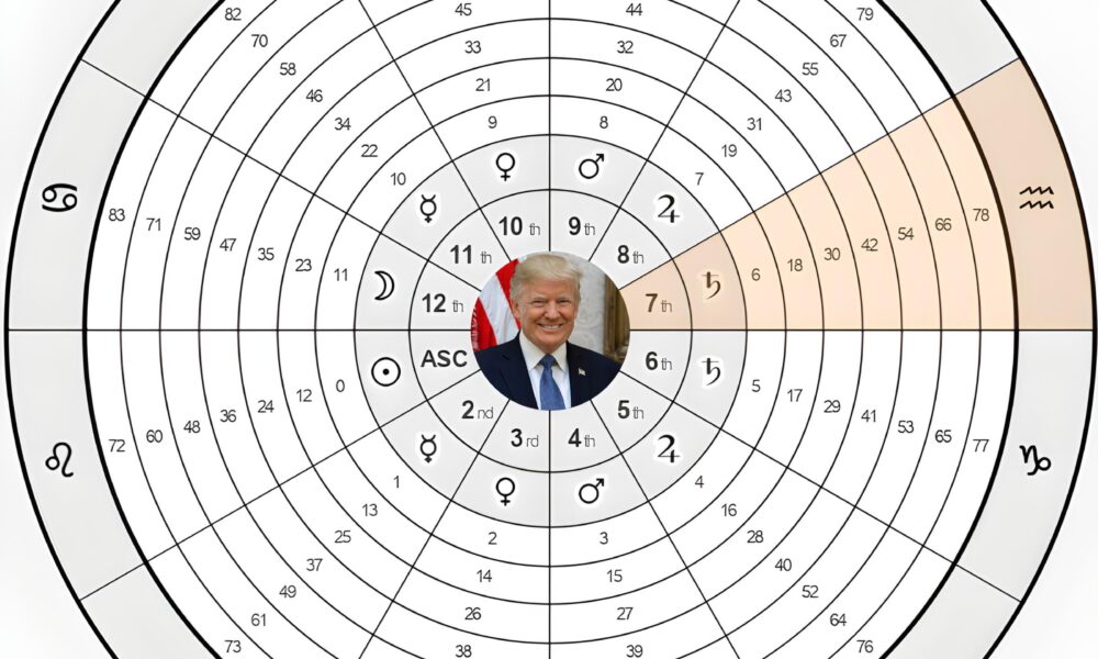 Donald J Trump, Annual Profections Chart
